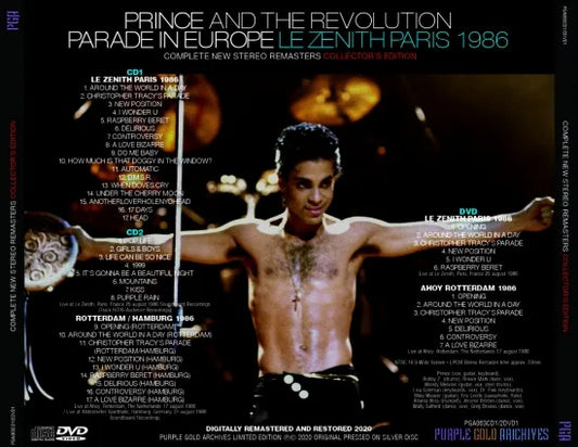 Prince And The Revolution / Le Zenith Paris 1986 Rotterdam & Hamburg 1986 (2CD+1DVD)