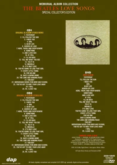 THE BEATLES / LOVE SONGS SPECIAL COLLECTOR'S EDITION (2CD+1DVD)