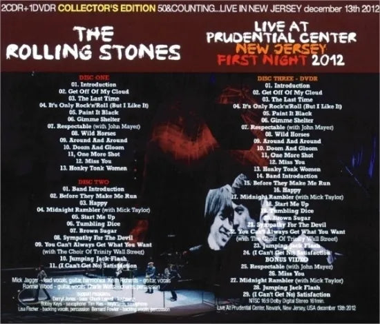 THE Rolling Stones / 50 & Counting... 2012 2013 L.A. New Jersey LONDON NEW YORK 4-Title Set (10 CDR + 3 DVDR)