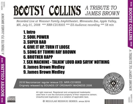 BOOTSY COLLINS / UN OMAGGIO A JAMES BROWN (1CDR)