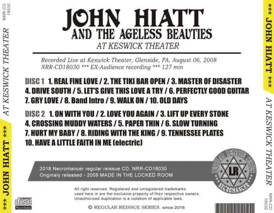 JOHN HIATT AND THE AGELESS BEAUTIES / AT KESWICK THEATER (2CDR)