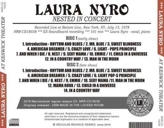 LAURA NYRO / NESTED IN CONCERT (2CDR)