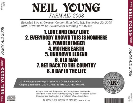 NEIL YOUNG / FARM AID 2008 (1CDR)