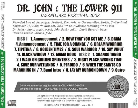 DR. JOHN & THE LOWER 911 / JAZZNOJAZZ FESTIVAL 2008 (2CDR)