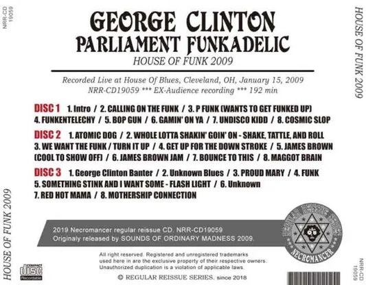 GEORGE CLINTON & PARLIAMENT FUNKADELIC / HOUSE OF FUNK 2009 (3CDR)