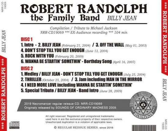 ROBERT RANDOLPH / BILLY JEAN / TRIBUTE TO MICHAEL JACKSON (2CDR)