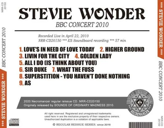 STEVIE WONDER / CONCERTO BBC 2010 (1CDR)