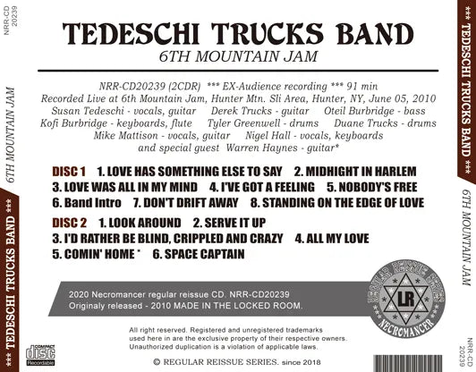 TEDESCHI TRUCKS BAND / 6TH MOUNTAIN JAM (2CDR)