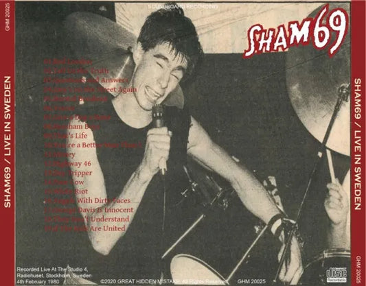 SHAM69 / LIVE IN SWEDEN (1CDR)