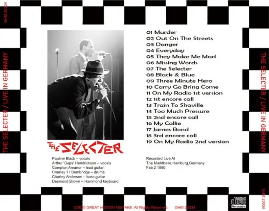 THE SELECTER / LIVE IN GERMANY (1CDR)