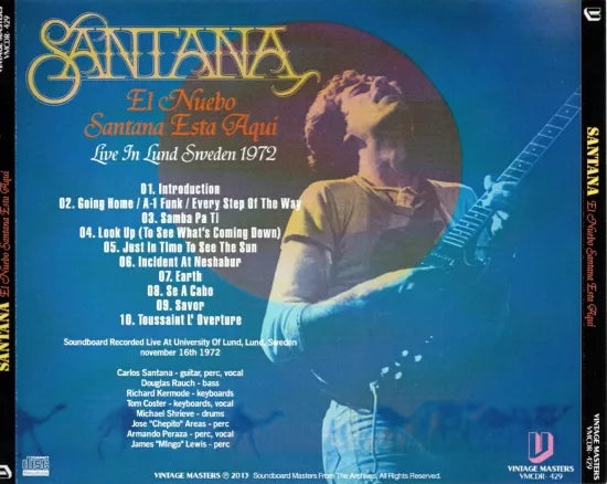 Santana / El Nuebo Santana Esta Aqui SOUNDBOARD (1CDR)