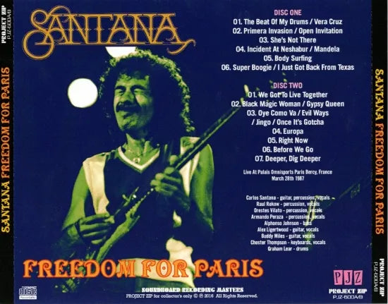 Santana / Freedom For Paris (2CDR)