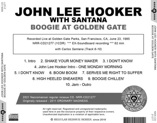 JOHN LEE HOOKER WITH SANTANA / BOOGIE AT GOLDEN GATE (1CDR)