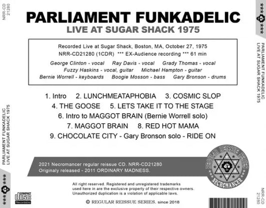 PARLIAMENT FUNKADELIC / DAL VIVO ALLO SUGAR SHACK 1975 (1CDR)