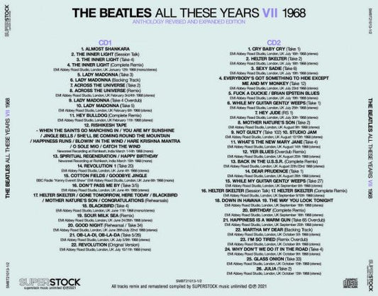 THE BEATLES / ALL THESE YEARS VII 1968 (2CD)