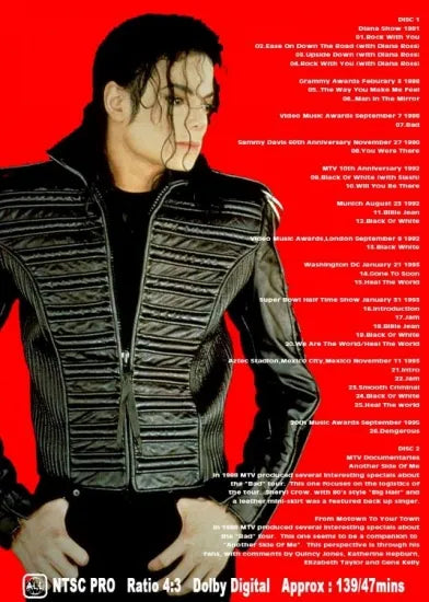 MICHAEL JACKSON / King Of Pop 1 TV Appearances- (2DVDR)