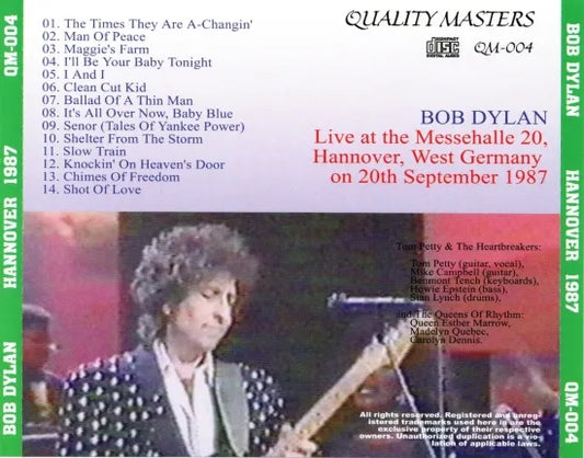 Bob Dylan with Tom Petty & the Heartbreakers / Hannover 1987  (1CD)