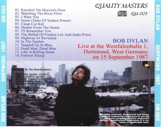 Bob Dylan with Tom Petty & the Heartbreakers / Dortmund 1987 (1CD)