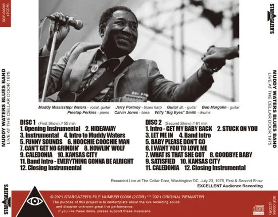MUDDY WATERS BLUES BAND / LIVE AT THE CELLAR DOOR 1975 (2CDR)