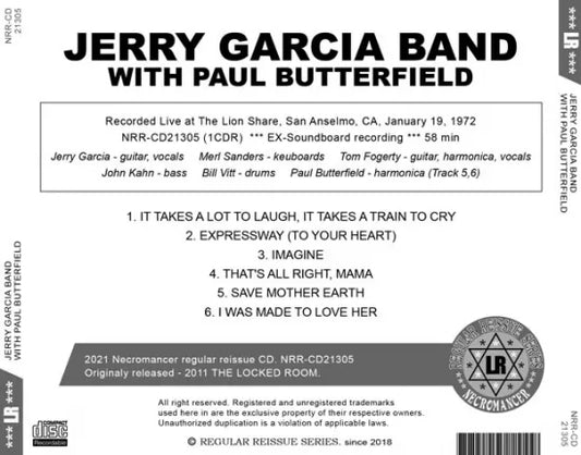 JERRY GARCIA BAND / WITH PAUL BUTTERFIELD STEREO SOUNDBOARD (1CDR)