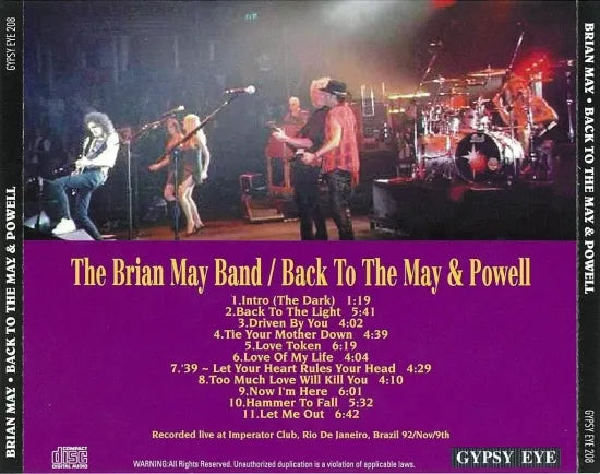 The Brian May Band / Back To The May & Powell (1CDR)