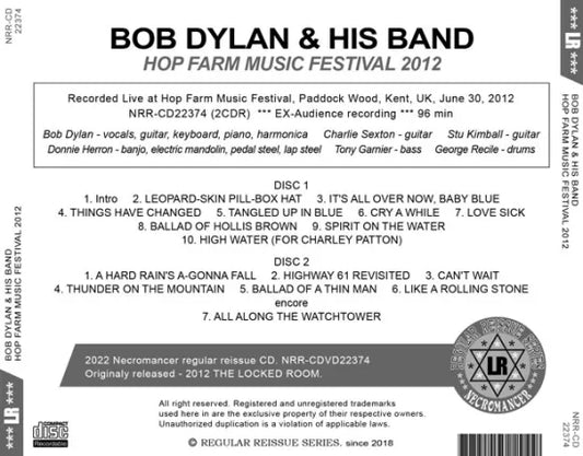 BOB DYLAN & HIS BAND / HOP FARM MUSIC FESTIVAL 2012 (2CDR)