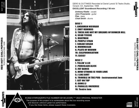 RED HOT CHILI PEPPERS / TEATRO SESSIONS 1998 (2CDR)