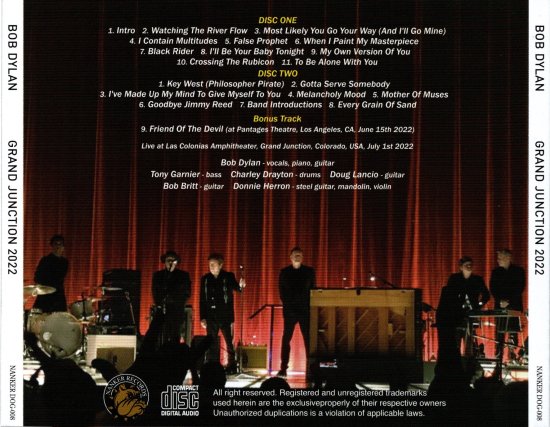 BOB DYLAN / GRAND JUCTION 2022 (2CD)