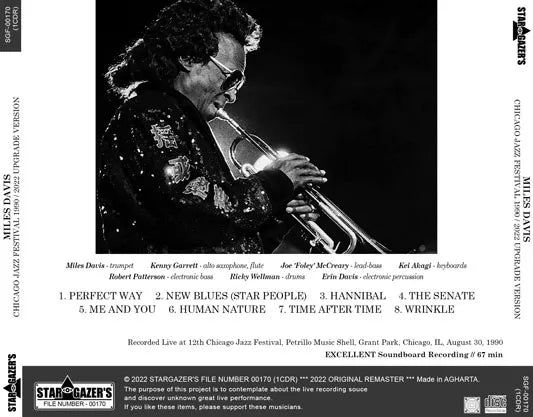 MILES DAVIS / CHICAGO JAZZ FESTIVAL 1990 2022 UPGRADE VERSION (1CDR)
