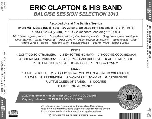 ERIC CLAPTON & HIS BAND / BALOISE SESSION SELECTION 2013 (2CDR)