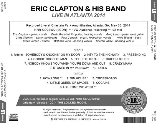 ERIC CLAPTON & HIS BAND / LIVE IN ATLANTA 2014 (2CDR)