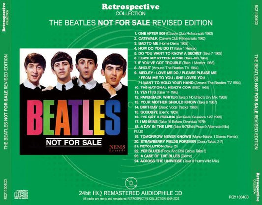 THE BEATLES / NOT FOR SALE (RIVISED EDITION) 24bit HQ REMASTERED AUDIOPHILE CD (1CD)
