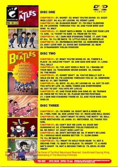 THE BEATLES / THE BEATLES CARTOONS (3DVDR)
