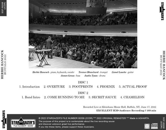 HERBIE HANCOCK / BUFFALO 2022 (2CDR)