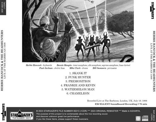 HERBIE HANCOCK & THE HEADHUNTERS / LIVE AT THE BARBICAN 1998 (1CDR)