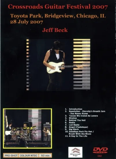 JEFF BECK / CROSSROADS GUITAR FESTIVAL 2007 (1DVDR)