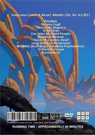 SÍ / ATLANTIC CITY 4.2.2011 (1 DVDR)