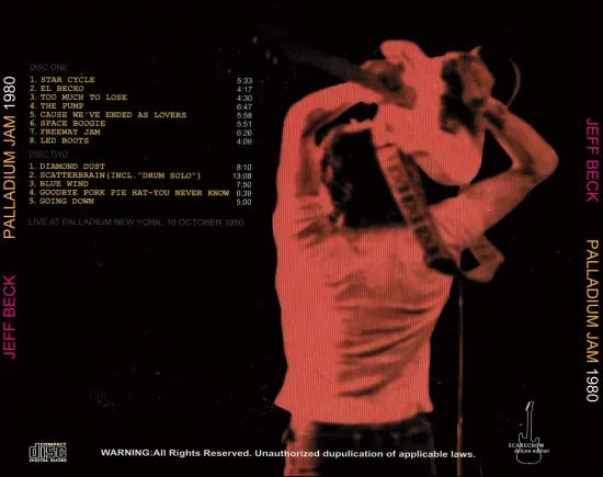JEFF BECK / PALLADIUM JAM 1980 (2CD)