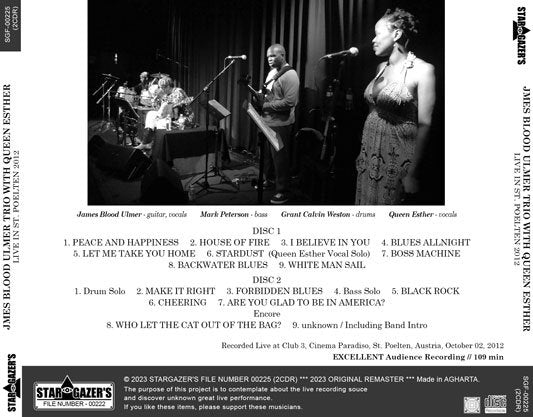 BLACK ROCK EXPERIENCE WITH QUEEN ESTHER / LIVE IN ST. POELTEN 2012 (2CDR)