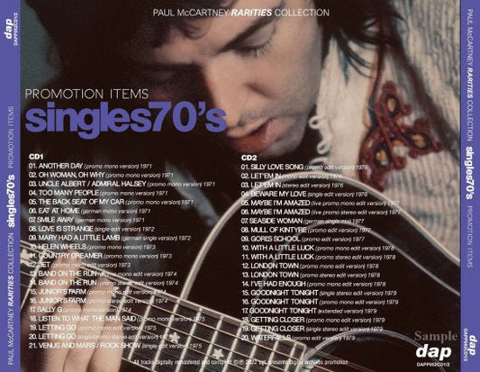 PAUL McCARTNEY / PROMOTION ITEMS SINGLES 1970'S (2CD)