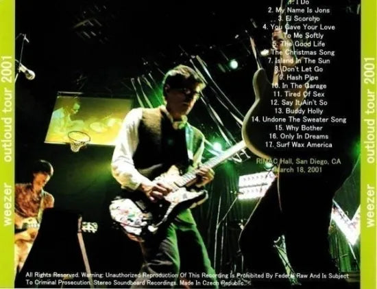 WEEZER / OUT LOUD TOUR 2001 (1CD)