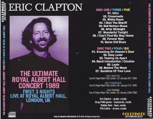 ERIC CLAPTON / THE ULTIMATE ROYAL ALBERT HALL CONCERT 1989 FIRST 3 NIGHTS (6CDR)