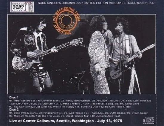 The Rolling Stones / Seattle Coliseum '75 (2CD)