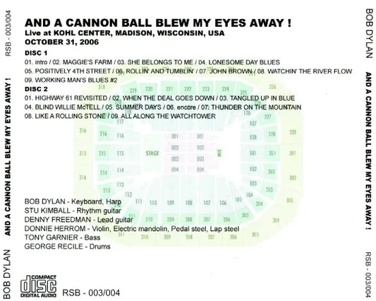 BOB DYLAN / AND A CANNON BALL BLEW MY EYES AWAY! (2CDR)