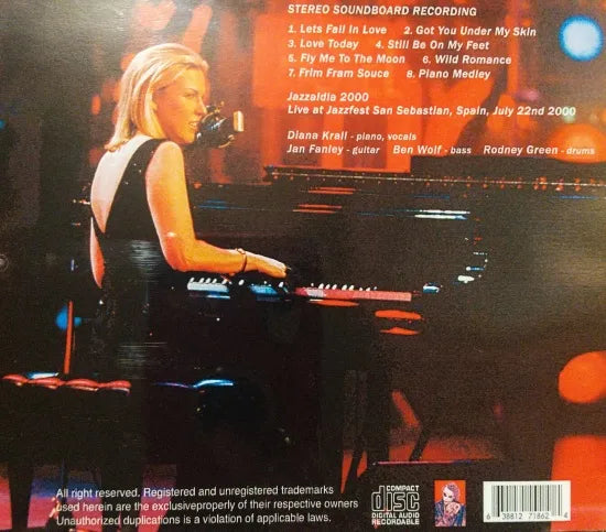 Diana Krall / Jazzaldia 2000 STEREO SOUNDBOARD (1CDR)