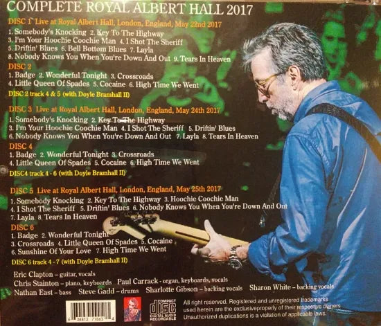 ERIC CLAPTON / COMPLETE ROYAL ALBERT HALL 2017 (6CDR)