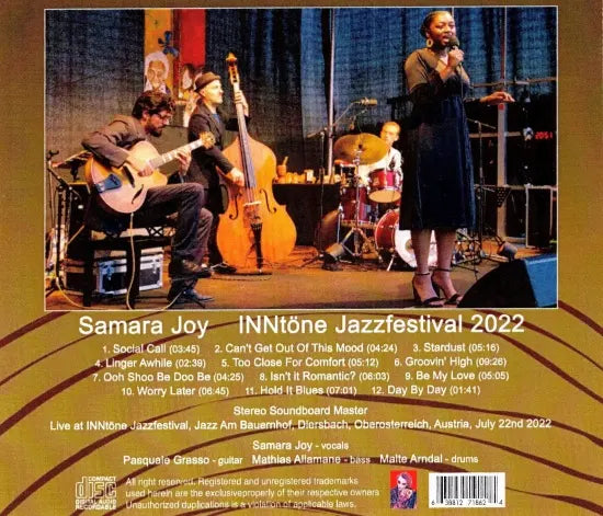Samara Joy / INNtöne Jazzfestival 2022 STEREO SOUNDBOARD (1CDR)