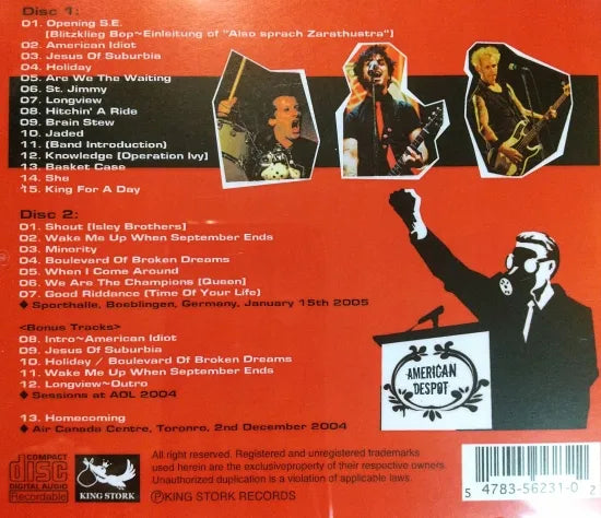 GREEN DAY / American Despot (2CDR)