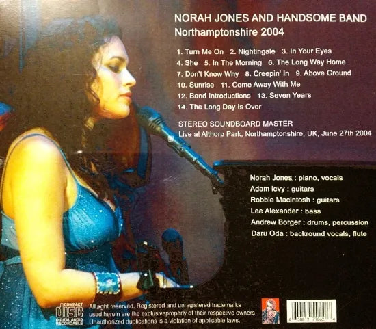 NORAH JONES & HANDSOME BAN / Northamptonshire 2004 (1CDR)
