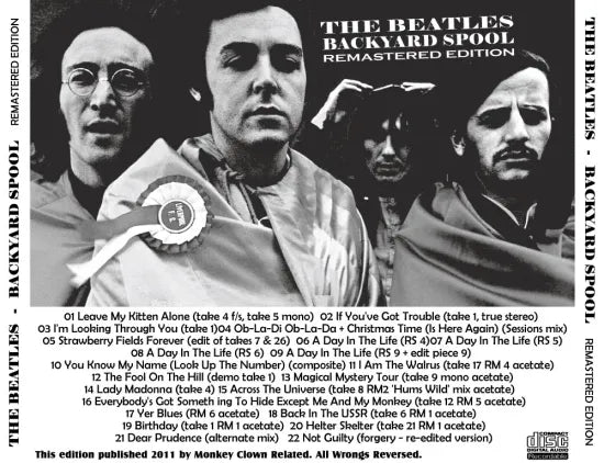 THE BEATLES / BACKYARD SPOOL REMASTERED EDITION (1CDR)